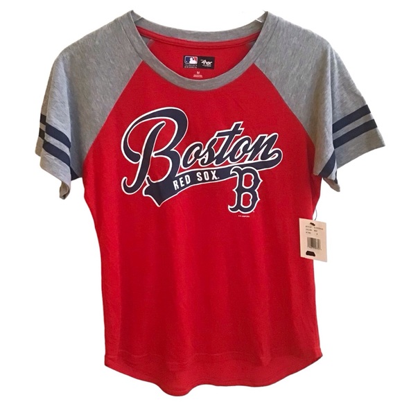 G-III 4Her by Carl Banks MLB “Boston Red Sox” Hi-Lo Graphic Tee NWT Size: Medium - Picture 2 of 5